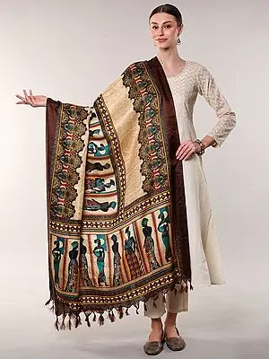 Batik Afro Women Motif Printed Banglori Dupatta