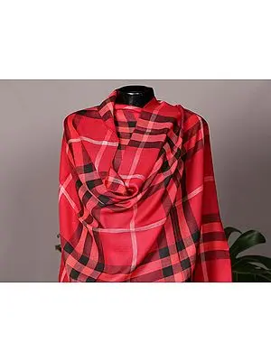 Burberry-Check Pattern Pashmina Stole from Nepal