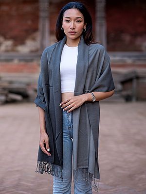 Pashmina Silk Ombre Pattern Stole From Nepal