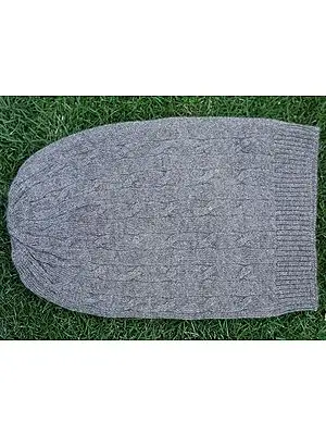 Charcoal Grey Pashmina Beanie for Men | Made in Nepal