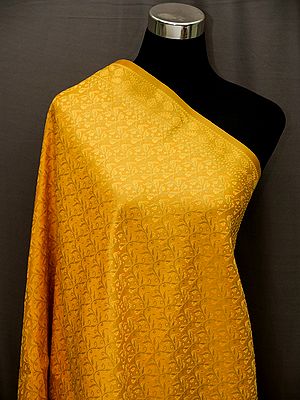 Katan Silk Banarasi Meenakari Dupatta with Floral Jaal Motif and Vine Pattern Border