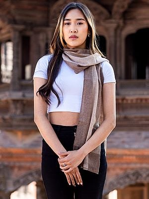 Pure Pashmina Colour Block Scarf From Nepal