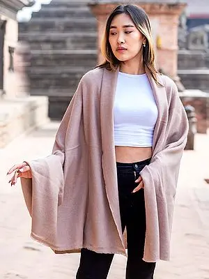 Pure Pashmina Four Twill Weave Shawl from Nepal