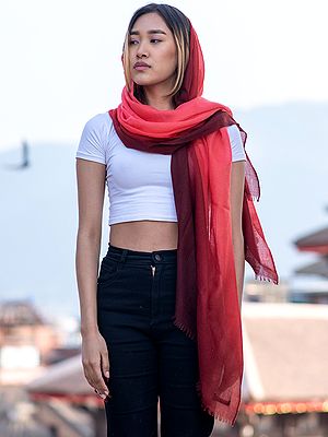 Double Shaded Pashmina Stole from Nepal