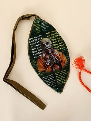 Srila Prabhupada Polycotton Printed Gaumukhi Mala Japa Bag for Mantra Jaap & Meditation