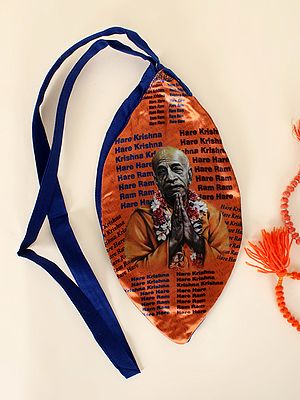 Srila Prabhupada Polycotton Printed Gaumukhi Japa Mala Bag for Mantra Jaap