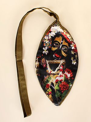 Krishna Polycotton Printed Gaumukhi Japa Mala Bag for Mantra Jaap