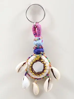 Multicolour Assorted Rajasthani Handmade Keyring, Bell Ghunghru Metal Mirror Work Doll Key Chains