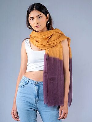 Double Shaded Lightweight Cashmere Silk Stole from Nepal