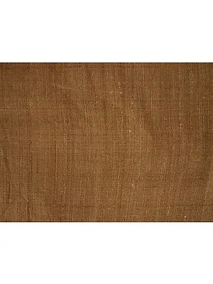 Desert-Brown Textured Khadi/Khaddar Cotton Fabric from Handloom Laghu Udyog