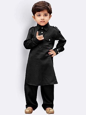 Cotton Pathani Suit Salwar Set