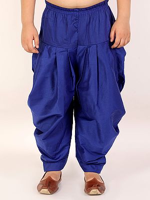 Cotton Blend Elastic-Waist Dhoti