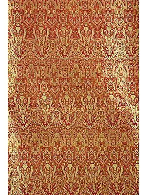 Banarasi Brocade with Golden Thread Weave