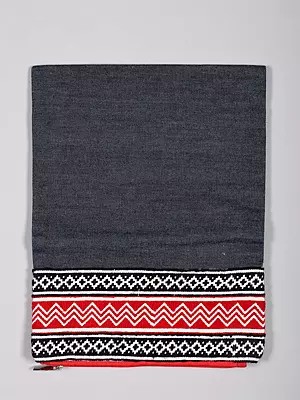 Denim Ipad Cover Bag with Toda Embroidery