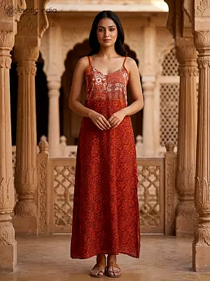Printed Assorted Vintage Long Dress from Jodhpur