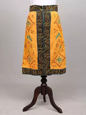 Gujarat Embroidered Cotton Skirt