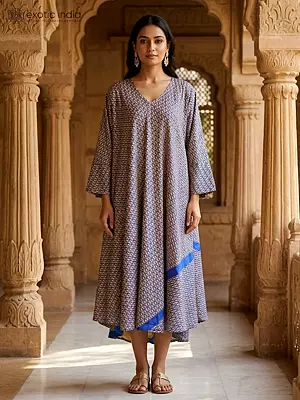 Flowy Maxi Dress with Vintage Paisley Print