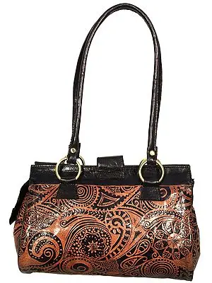 Shantiniketan Shopper Bag with Florals and Paisleys