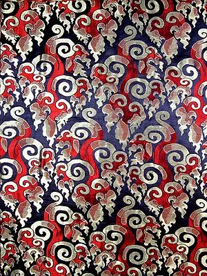 Stylized Sacred Flame Brocade (Agni)