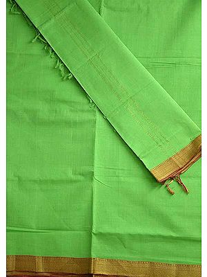 Parrot Green Mangalagiri Salwar Set