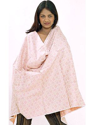 Pink Himroo Shawl from Aurangabad
