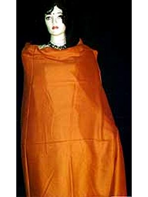 Plain Saffron Shawl