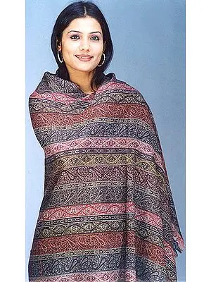 Poly-Chrome Jamawar Shawl
