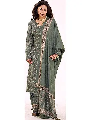 Printed Phulkari Suit