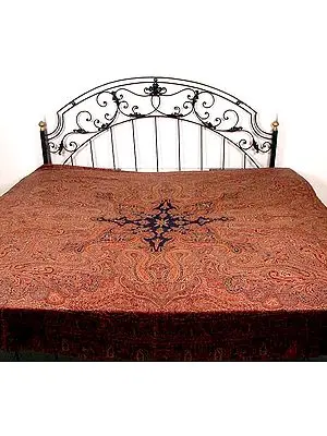 Pure Wool Jamawar Bedspread