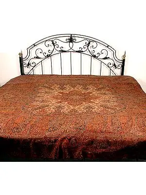Pure Wool Jamawar Bedspread