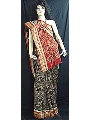 Rajasthani Chunri Design Sari