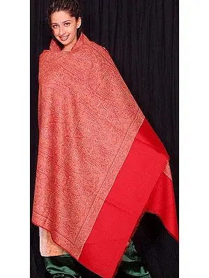 Red Jamawar Shawl