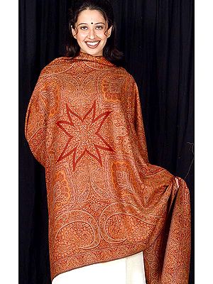 Red Jamawar Shawl