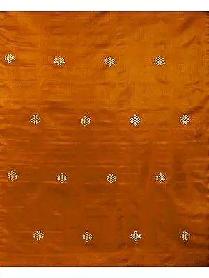 Rust Brocade with Endless Knott (Ashtamangala)