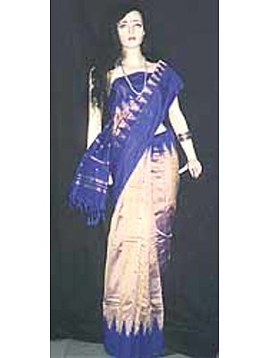 South Indian Temple Silk Sari