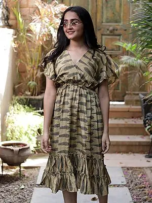 Assorted Vintage Pure Silk Summer Dress From Jodhpur