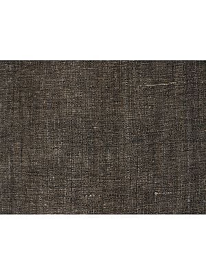 Gray-Brown Textured Self Katiya Khadi/Khaddar Cotton Fabric from Handloom Laghu Udyog