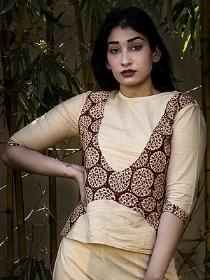 Cotton Printed Jacket Style Top | Dresses for Women