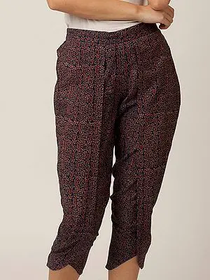 Multicolor Cotton Dabu Print Tulip Pant