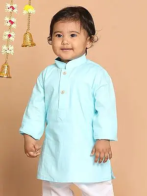 Cotton Linen Plain Mandarin Collar Style Kurta