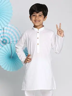 Cotton Linen Mandarin Collar Kurta