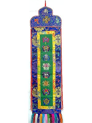 The Eight Symbols of Good Fortune (Auspicious Wall Hanging for The Entrance to the House)