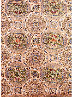 Tibetan Stylized Floral Brocade