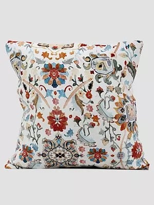 Floral Kani Printed Cushion Cover