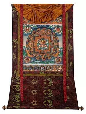 Shakyamuni Buddha Mandala with brocade
