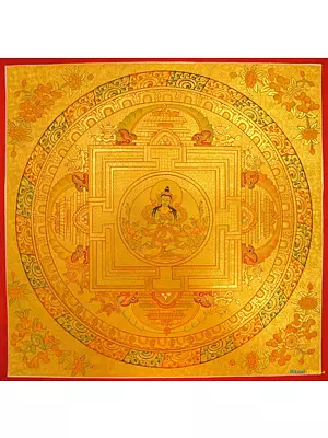 Vajradhara mandala (Brocadeless Thangka)