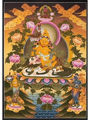 Namtose Buddha Thangka (Brocadeless Thangka)