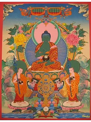 Amogsiddhi Thangka (Brocadeless Thangka)