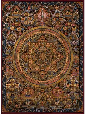 Shakyamuni Buddha Mandala (Brocadeless Thangka)
