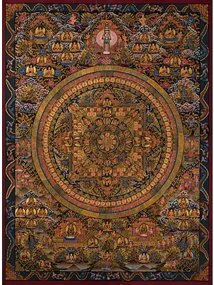 Shakyamuni Buddha Mandala (Brocadeless Thangka)